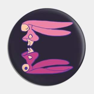 chobits anata and atashi reflection / a city with no people pink pastel rabbits Pin