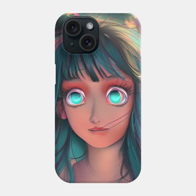 Anime illustration of Anita Pointer Phone Case by cornelliusy