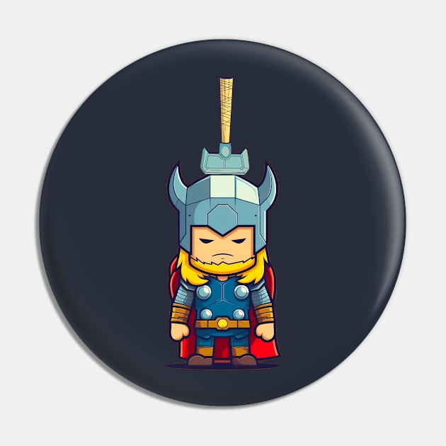 Hammered Thor Pin by pandas doing stuff