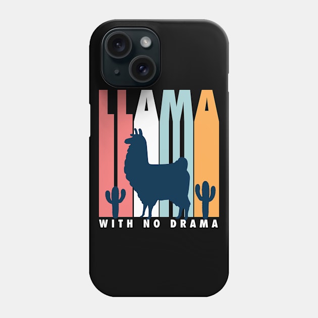 LLama With No Drama Phone Case by TomCage