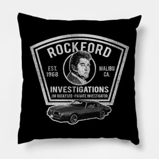 Jim Rockford Private Investigator Patch Pillow