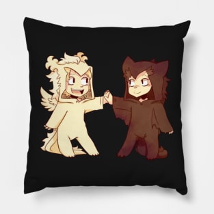 Sting and Rogue in dragon onesies sticker Pillow