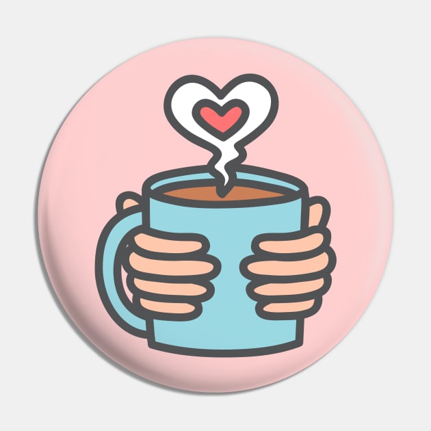 Coffee Lover <3 Pin by Ashleigh Green Studios