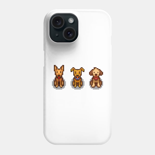 Stardew Valley Pets: 3 Dogs Phone Case by r9440