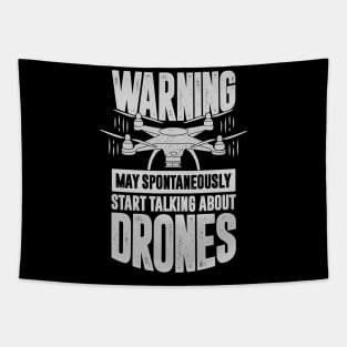 Funny Drone Quadcopter Pilot Gift Tapestry