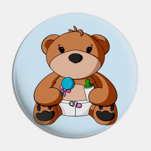 Baby Teddy Bear Pin