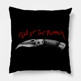 Ripper’s Blade (black) Pillow