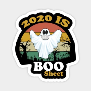 2020 Is Boo Sheet Halloween Vintage Magnet