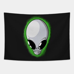 Alien Grey Tapestry