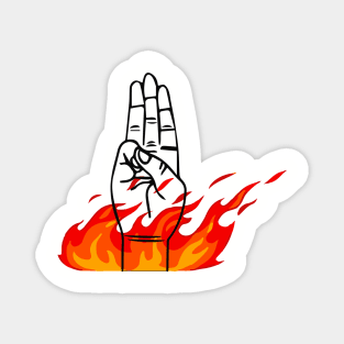 Mockingjay Salute -  Hunger Games Magnet