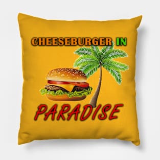 Cheeseburger in Paradise Pillow