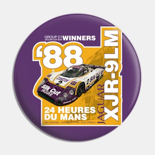 Retro Le Mans 24 Hours T-Shirt - Jaguar XJR-9LM Design Pin