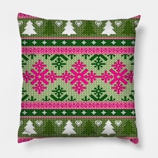 Christmas Sweater Knitted Pattern Pillow