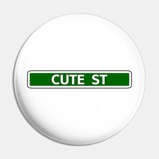 Cute Street Street Sign Pin