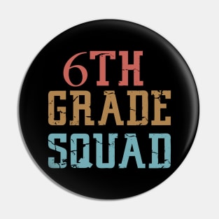 6th Grade Squad Pin