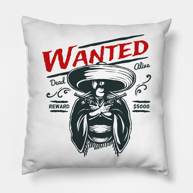 Wanted Pillow by Original_Wicked