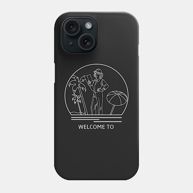 Welcome To Minimalist Line Drawing - Board Game Inspired Graphic - Tabletop Gaming  - BGG Phone Case by MeepleDesign