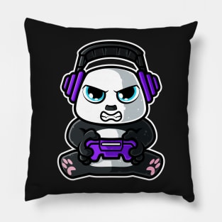 Video Games Nerd Giant Panda Bear Gaming - Gamer Gift design Pillow