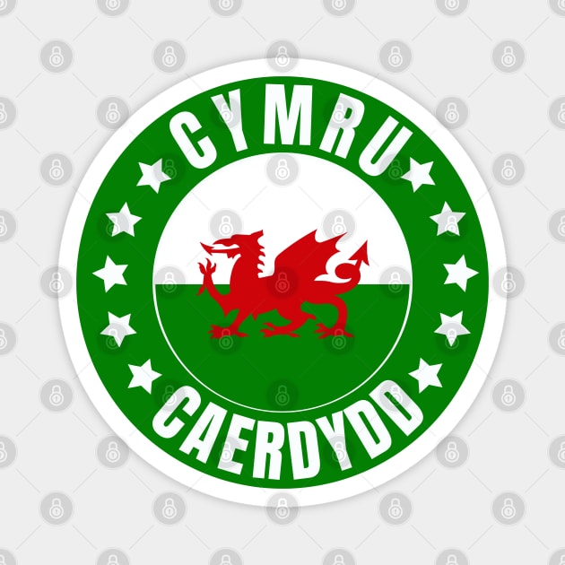 Cardiff Scotland Magnet by footballomatic