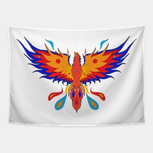 Phoenix the Colorful Flame Tapestry