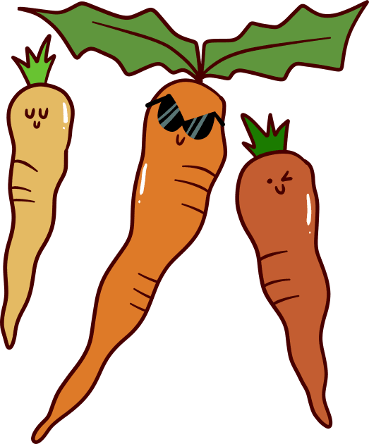 Cool Carrots Kids T-Shirt by saradaboru