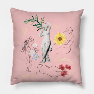 Art history of female beauty Pillow