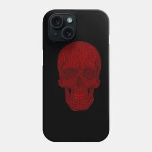 Blood red skull Phone Case