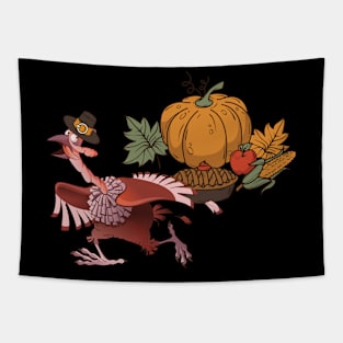 Runaway turkey Tapestry