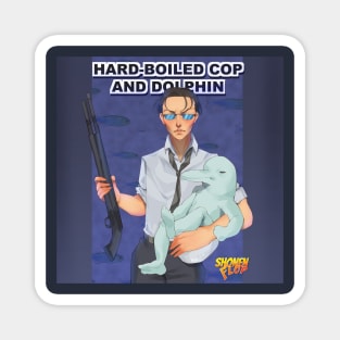 Hard-Boiled Cop and Dolphin: Shonen Flop Design T-Shirt Magnet