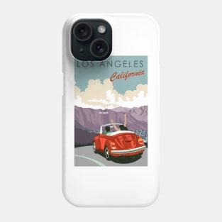 Los Angeles, Vintage Travel Phone Case