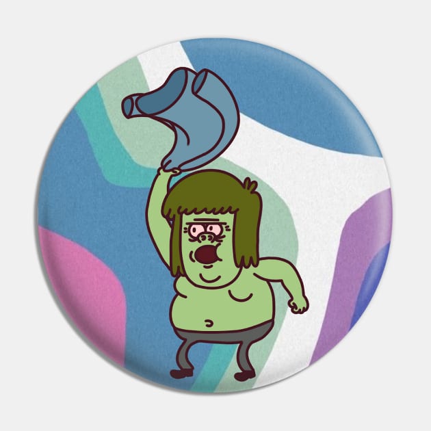 Muscle Man Pin by VinylPatch