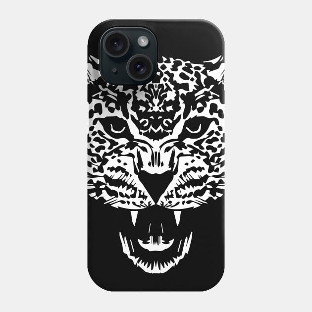 Graphic Leopard Phone Case by adik