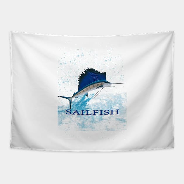 Sailfish by Orikall Tapestry by Orikall