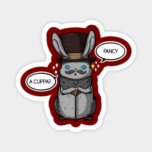 Top Hat Bunny Magnet