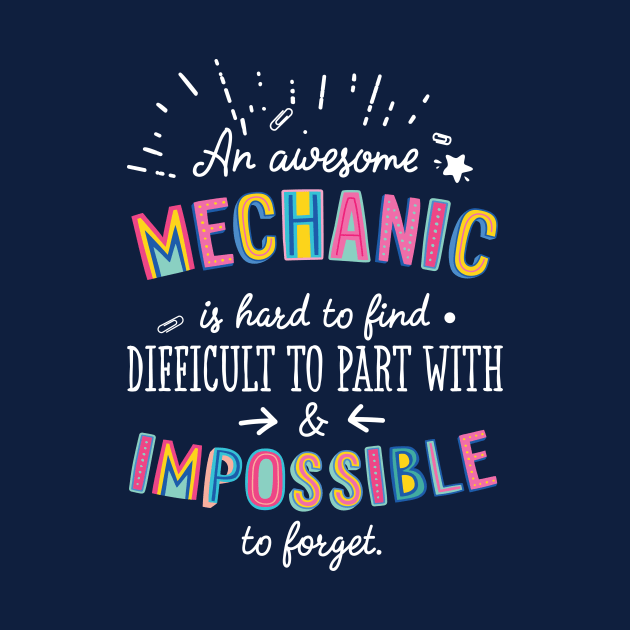 An awesome Mechanic Gift Idea - Impossible to Forget Quote by BetterManufaktur