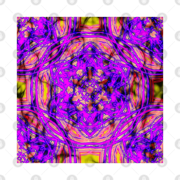 Pink kaleidoscopes in abstract landscape by hereswendy