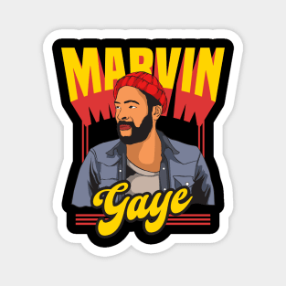 Marvin Gaye Vector Design Magnet