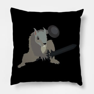 Warrior Squirrel Pillow