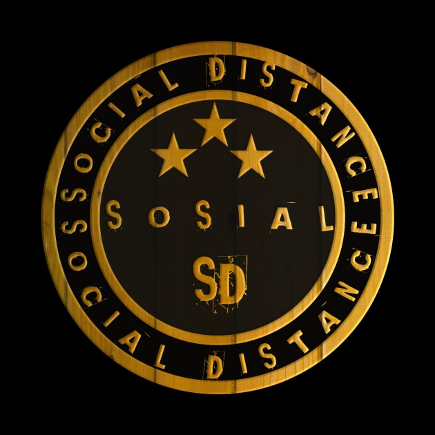 Social distance by T-shirt house