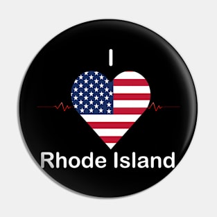 I love Rhode Island Pin