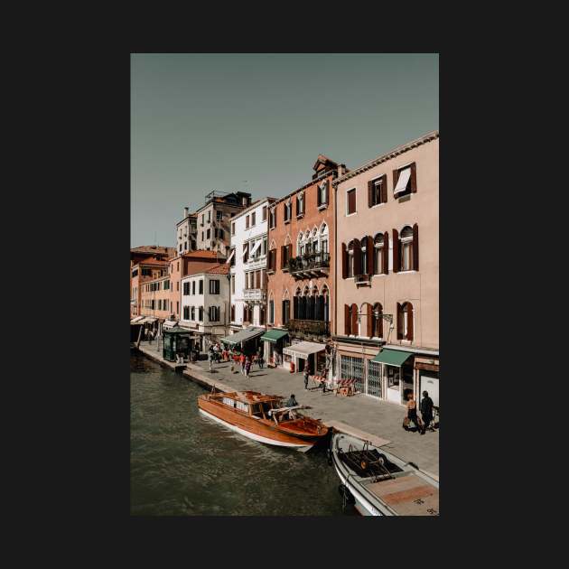 Pink Buildings Venice Architecture Photography by A.P.