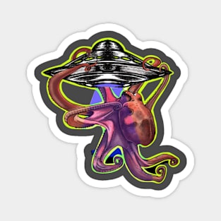 Octopus Abduction Magnet