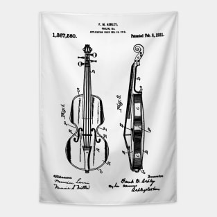 Violin 1921 Patent Tapestry