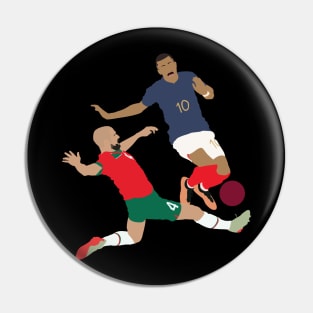 Sofyan Amrabat Tackle of the World Cup, Morocco vs France Pin