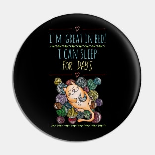 I'm Great In Bed Pin