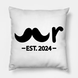 Mr EST. 2024 creative typography design Pillow