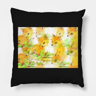 Little Fox Illusion Pillow