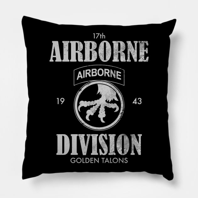 17th Airborne Division (distressed) Pillow by TCP