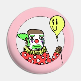 Wubbles the Assaultingly Depressed Clown Pin