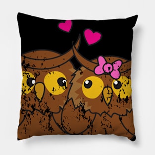 Retro Vintage Grunge Valentine's Day Pillow